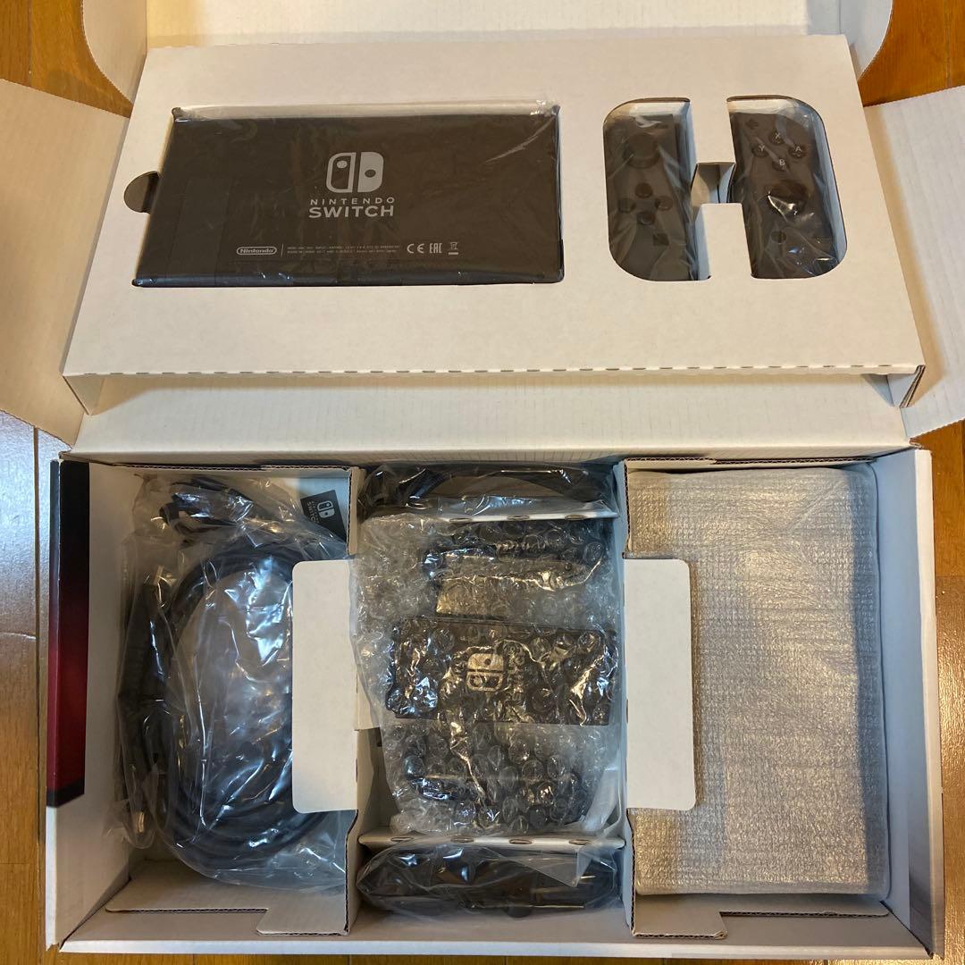 【中古】ニンテンドーSwitch 本体 HAC-001 初代 箱付き グレー