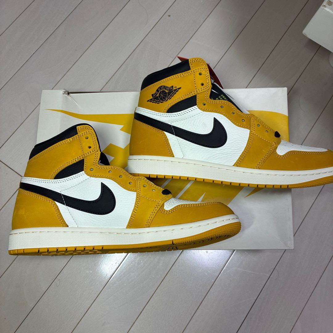 靴 AIR JORDAN 1 RETRO HIGH OG Yellow Ochre