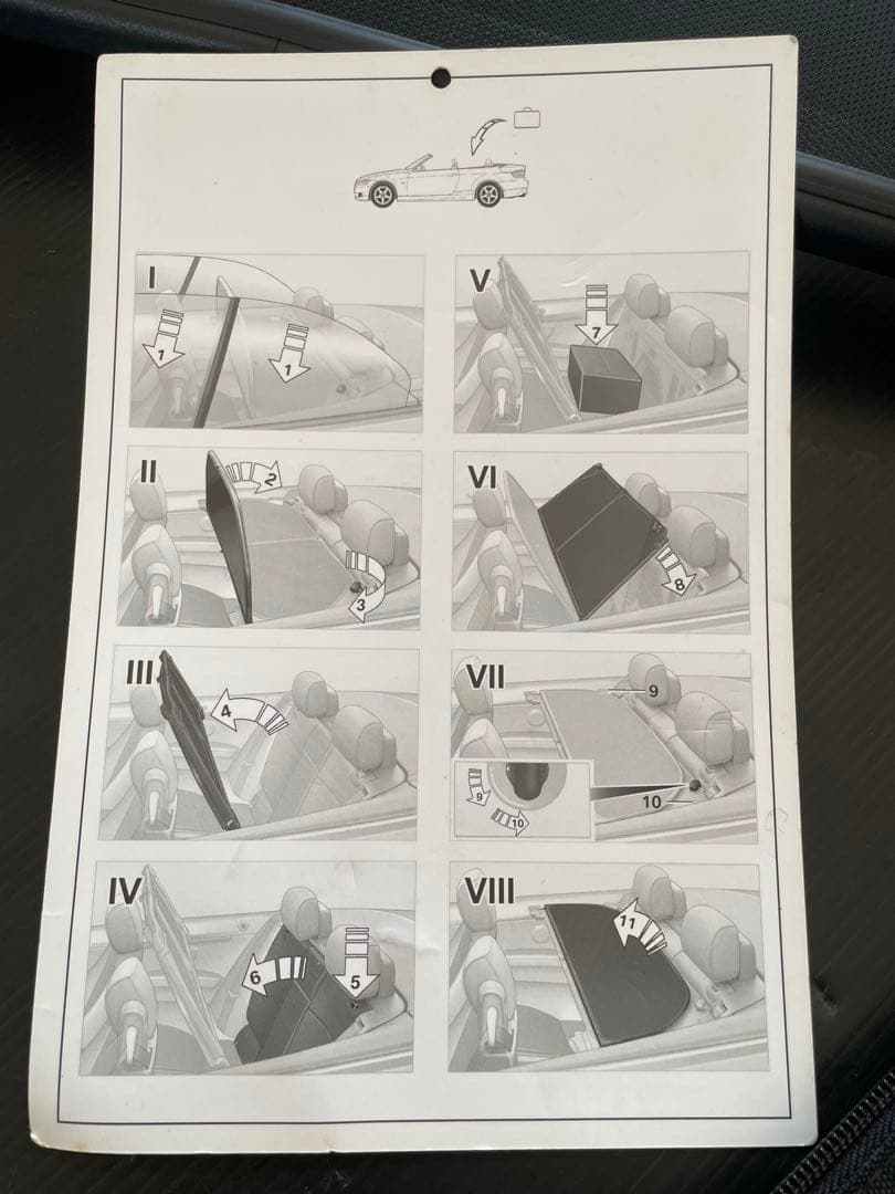  335i e93 カブリオレ ウインドリフレクター