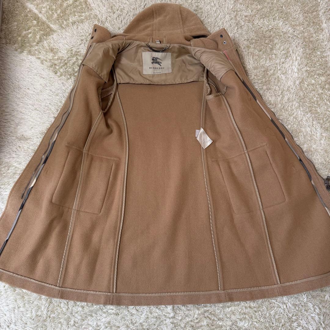 ☆極美品☆バーバリー　ダッフルコート　ヘリンボーン　ハニーベージュ　38M