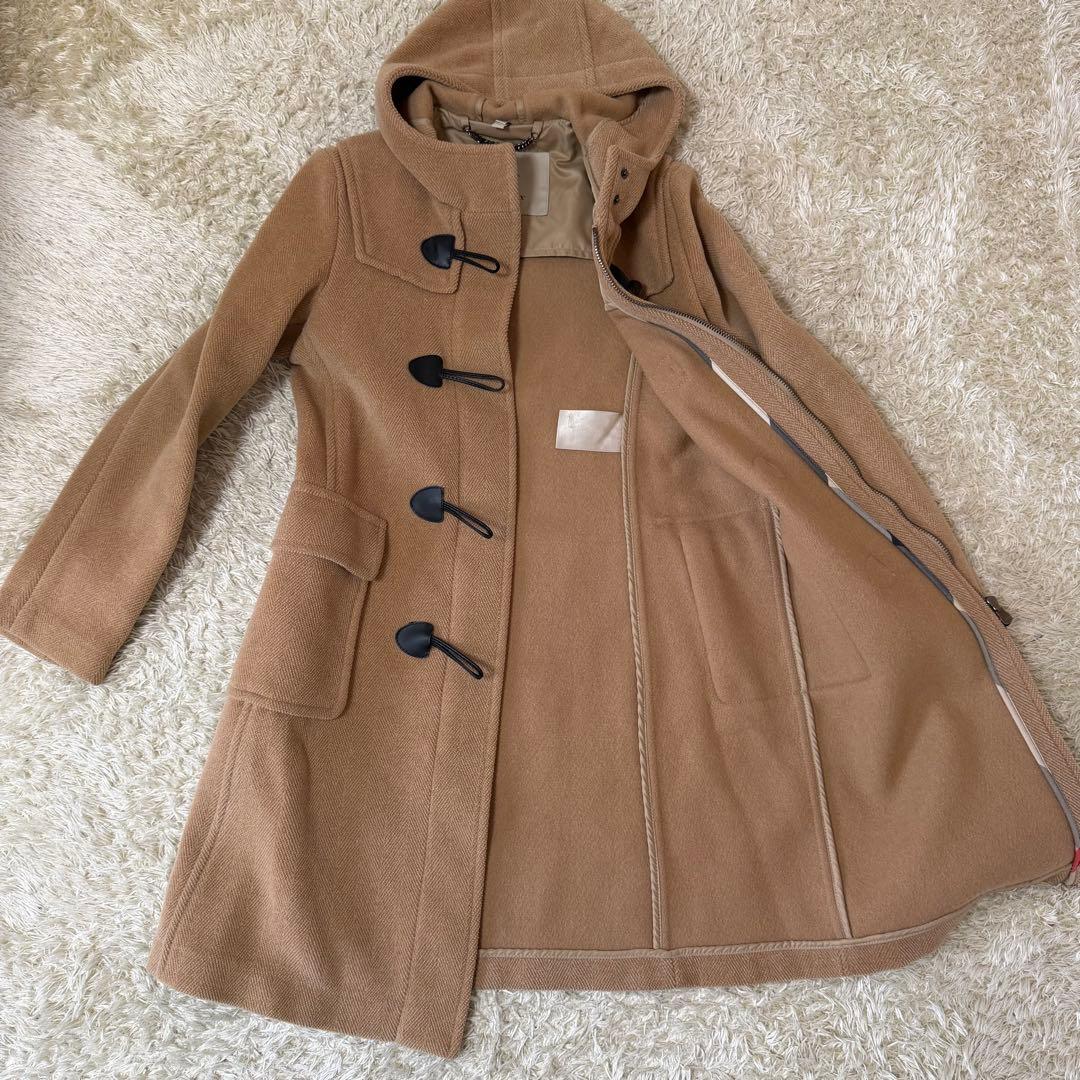 ☆極美品☆バーバリー　ダッフルコート　ヘリンボーン　ハニーベージュ　38M