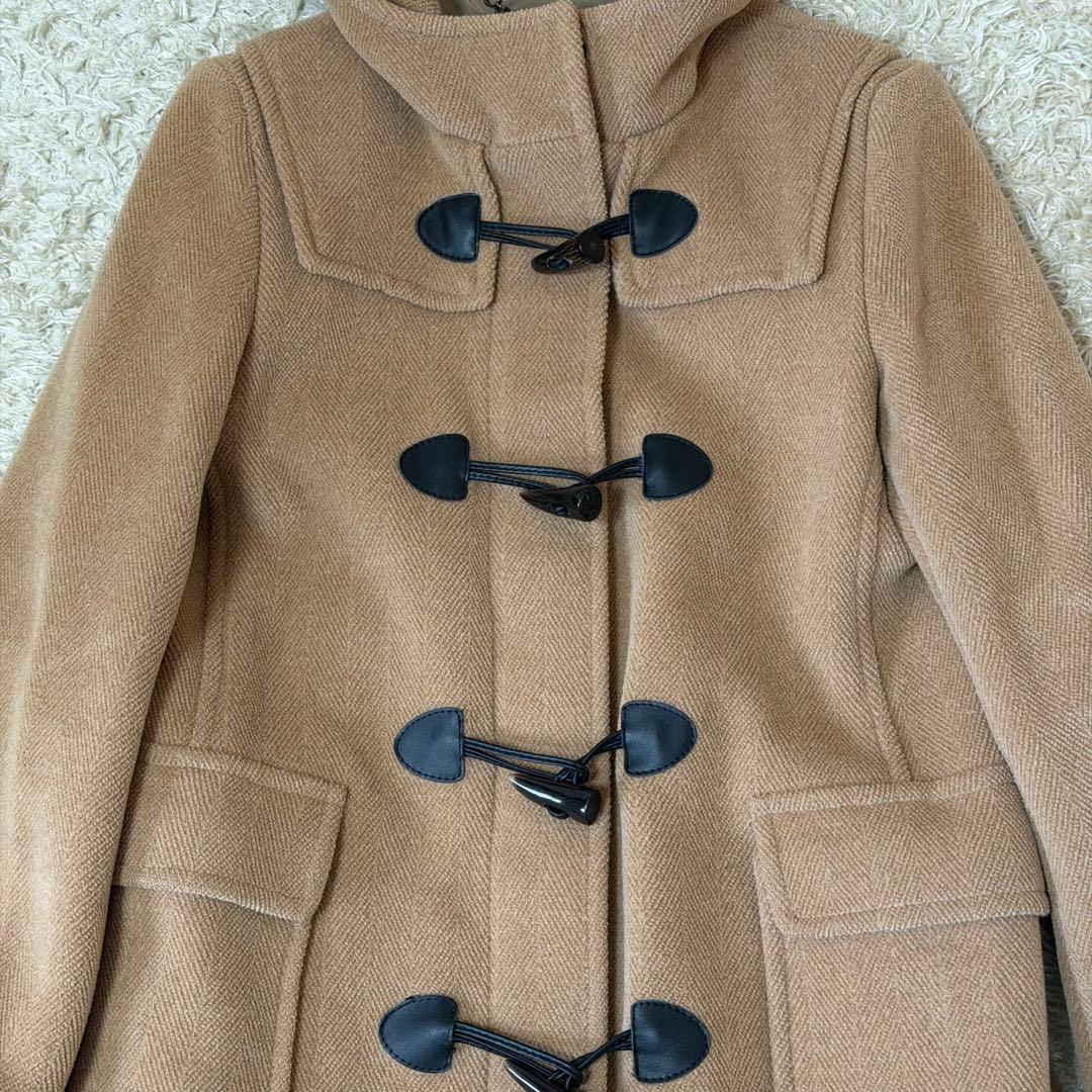 ☆極美品☆バーバリー　ダッフルコート　ヘリンボーン　ハニーベージュ　38M