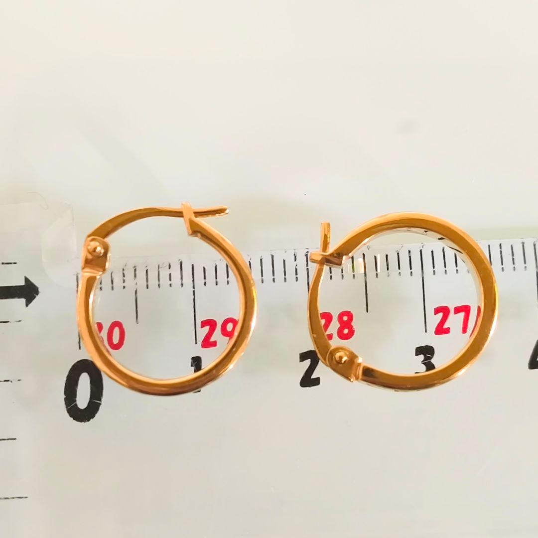 CELINE PARIS　フープ　ゴールド　フィニッシュ　ブラス　ロゴ　ピアス