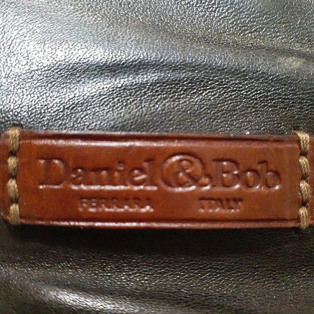 【土日限定】Daniel & Bob★レザー トートバッグ(カーキ × 茶)