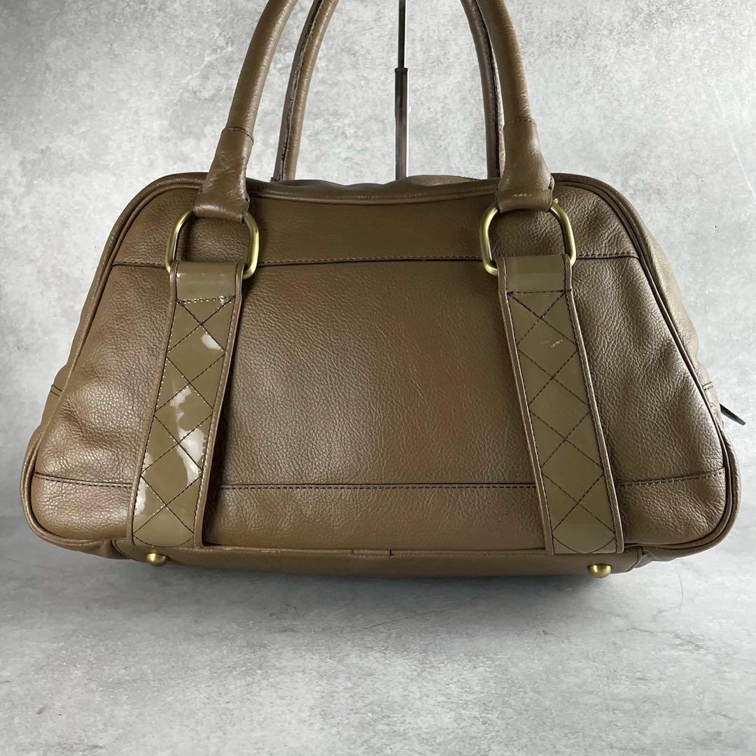 美品✨ BURBERRY ボストンバッグ ノバチェック ベージュ レザー