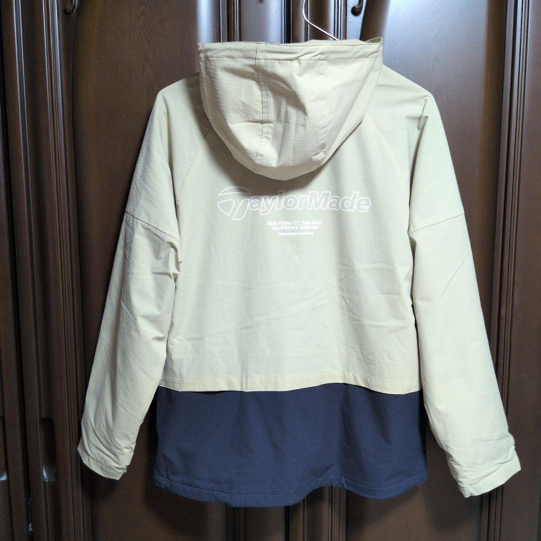 テーラーメイド:レディース:Lサイズ:フルジップ フーディー:ベージュ/ネイビー