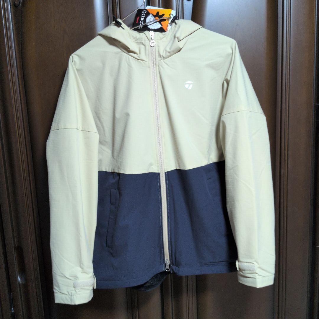 テーラーメイド:レディース:Lサイズ:フルジップ フーディー:ベージュ/ネイビー