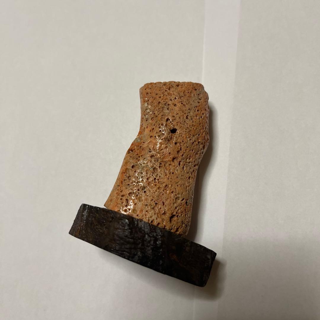 桃サンゴ？　珊瑚風　置き物　2点まとめ売り