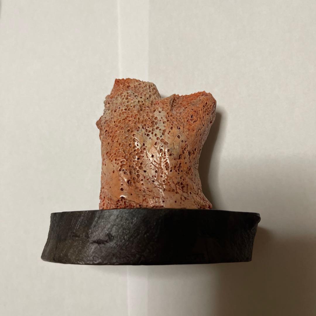 桃サンゴ？　珊瑚風　置き物　2点まとめ売り