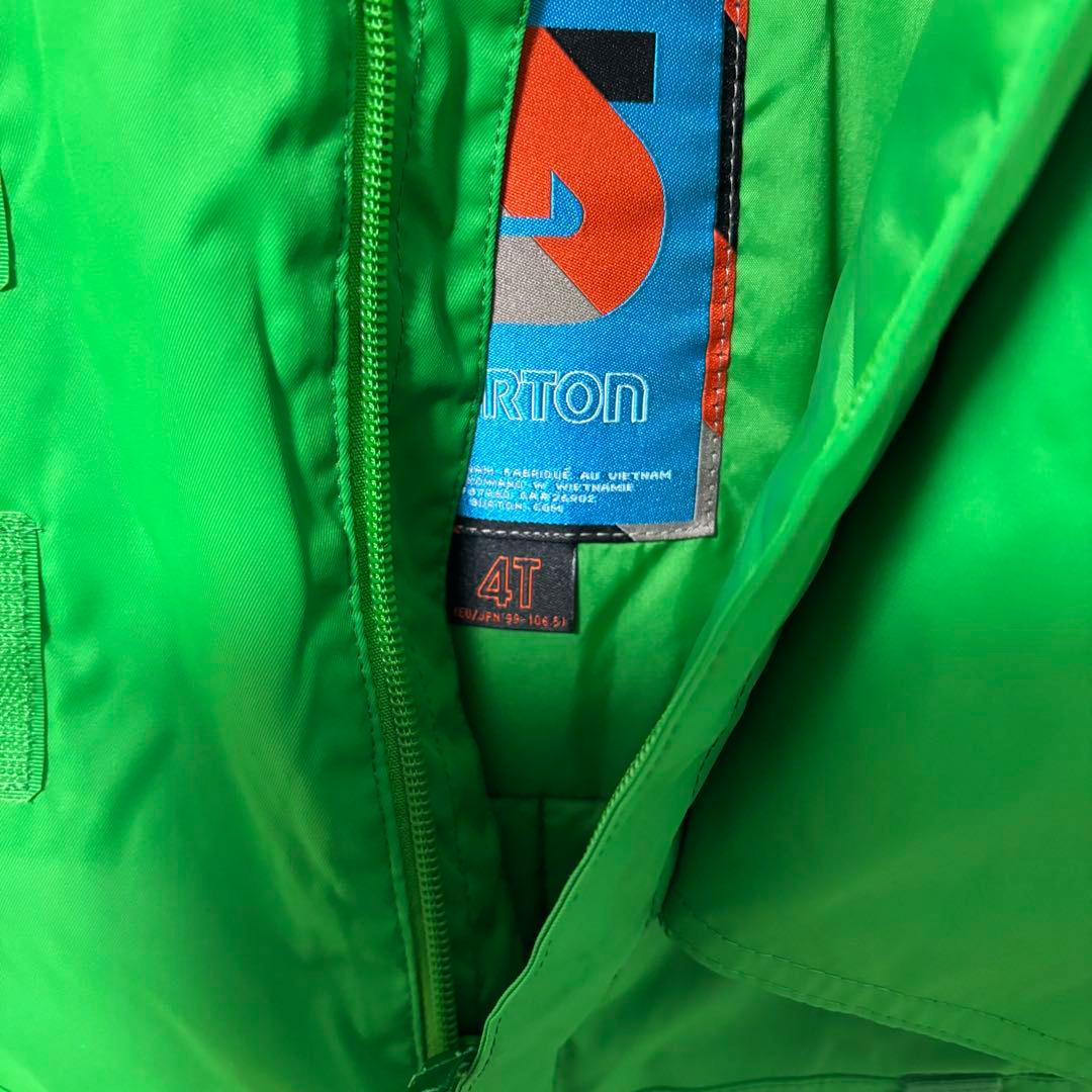 Burton スキーウェア　上下セット　キッズ　4T グリーン　ブルー　スノボ