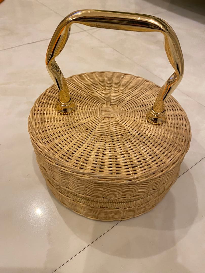 マニマリス　パンケーキ　籠　バック　シングル