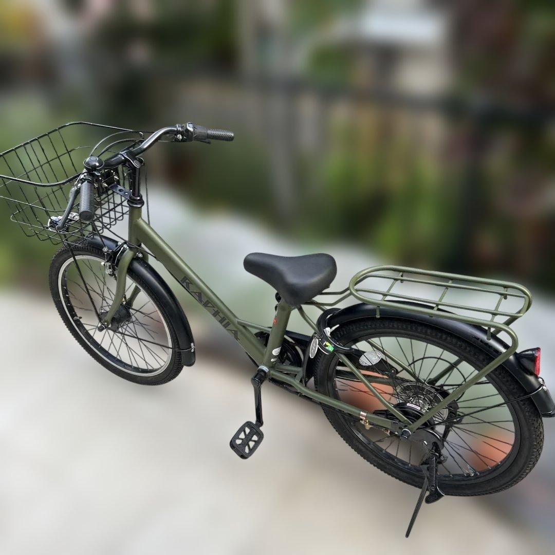 22インチ 子供用自転車 6段変速 LEDダイナモライト