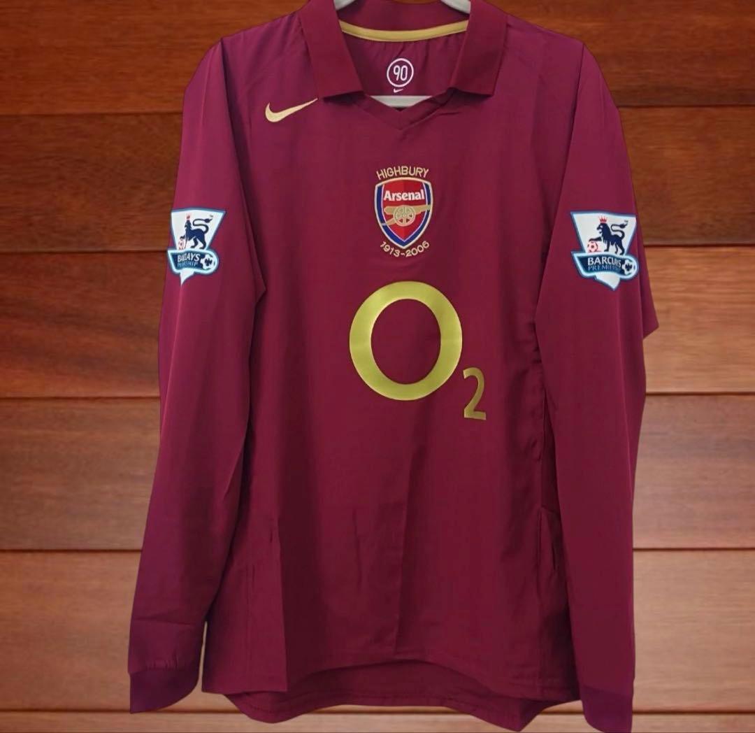 05-06 アーセナル ユニフォーム 14番 アンリ 長袖