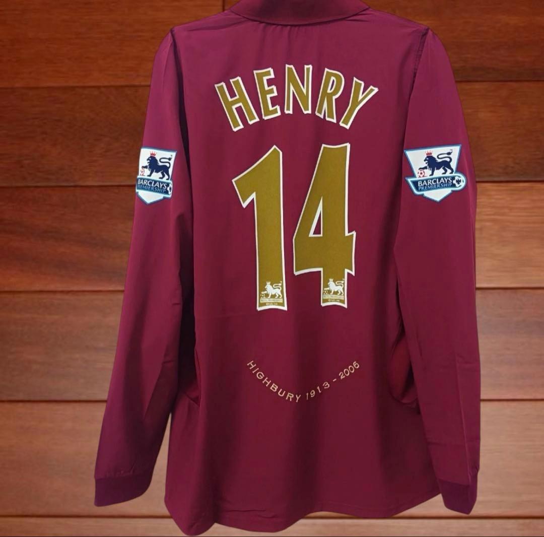 05-06 アーセナル ユニフォーム 14番 アンリ 長袖