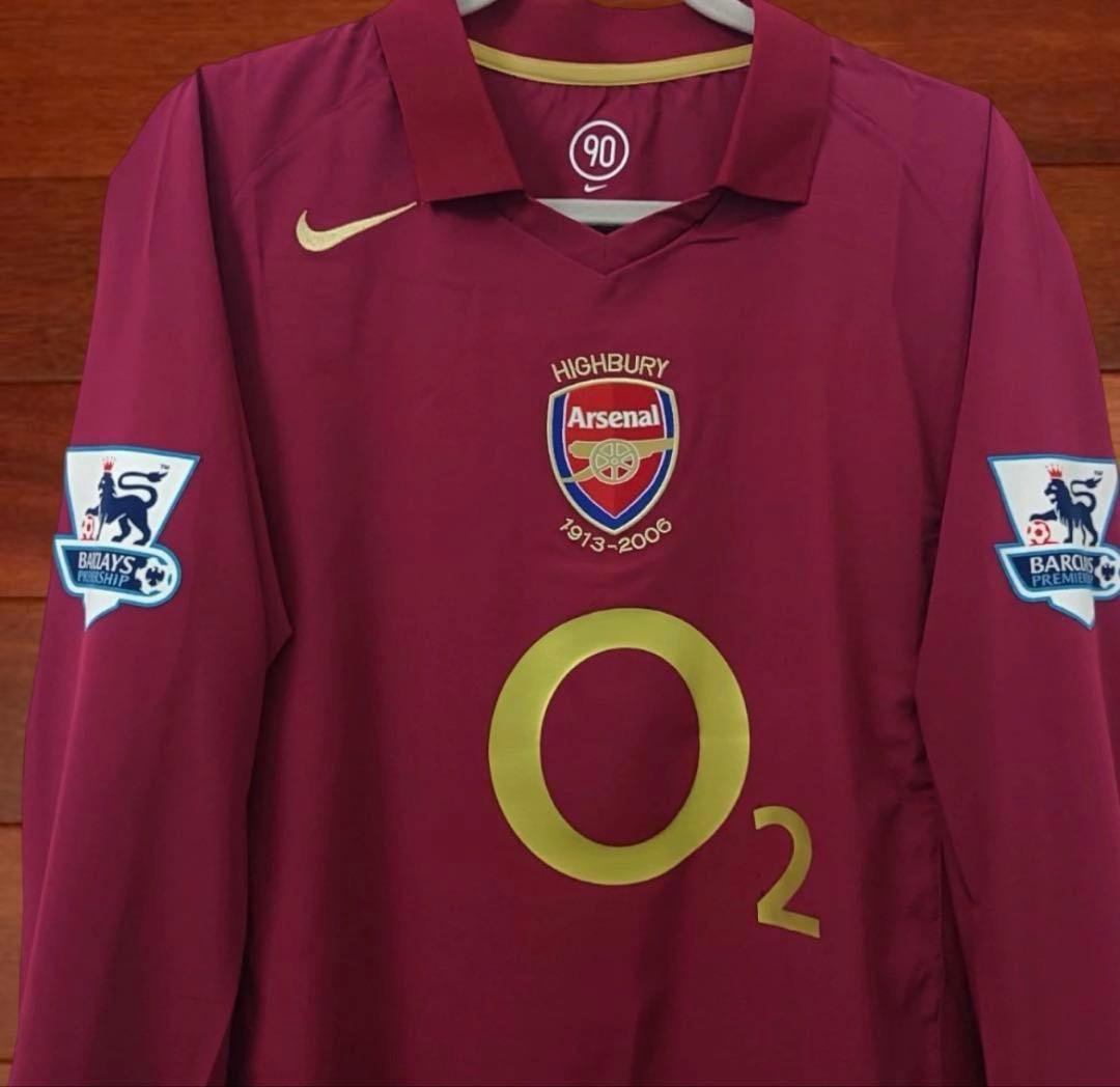 05-06 アーセナル ユニフォーム 14番 アンリ 長袖