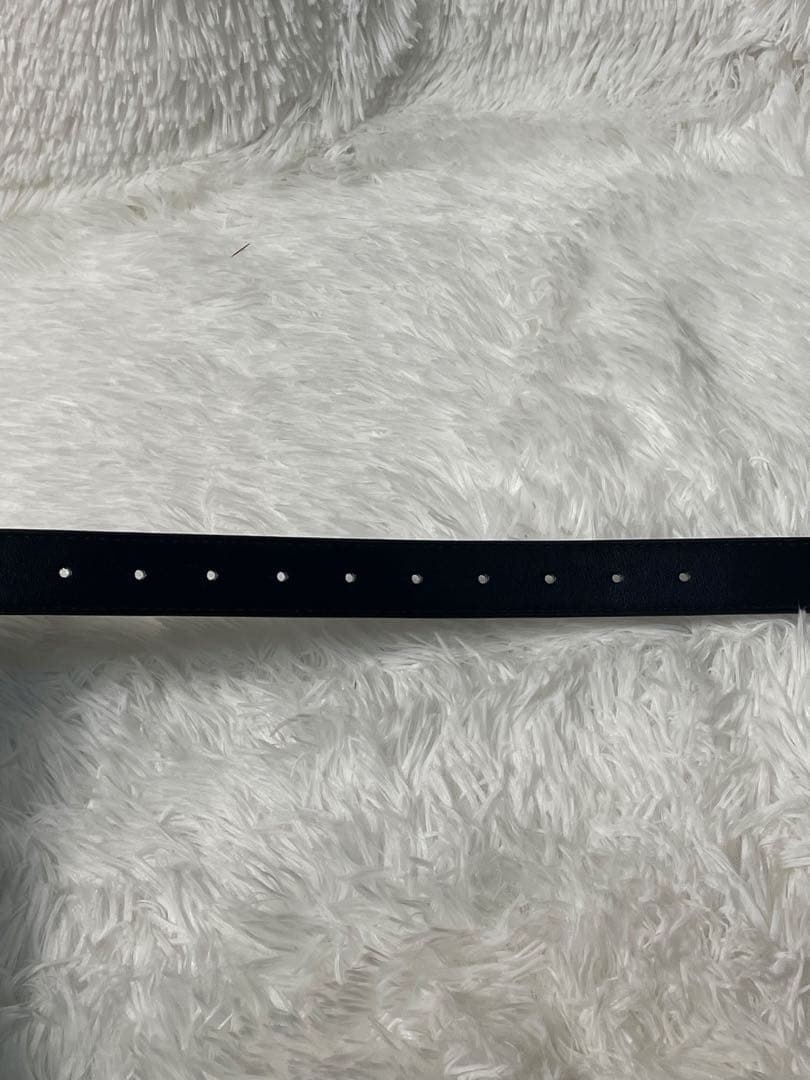 美品　GUCCI グッチ GG柄プレートバックル 本革　レザーベルト