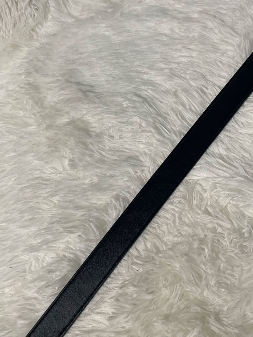 美品　GUCCI グッチ GG柄プレートバックル 本革　レザーベルト