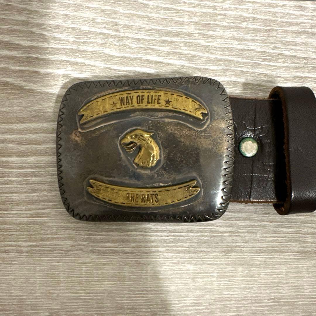 RATS ベルト シルバーバックル