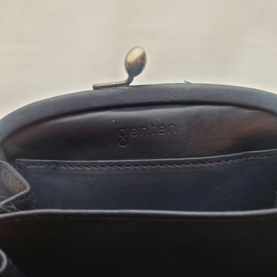 genten パイソン 限定 がま口 財布 蛇革