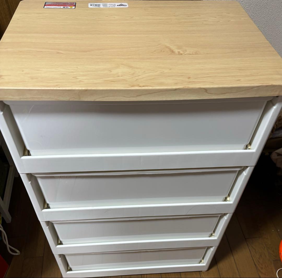 アイリスオーヤマ　カーズデザイン　天板あり　4段　チェス　タンス