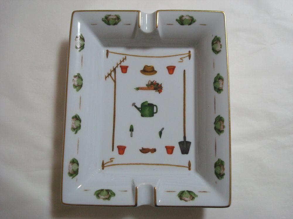 HERMES 　エルメス 　灰皿 　アッシュトレイ　ガーデニングデザイン