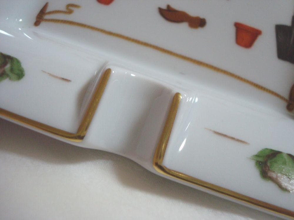 HERMES 　エルメス 　灰皿 　アッシュトレイ　ガーデニングデザイン