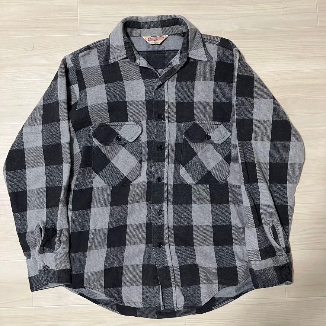 FORESTER ネルシャツ グレー/ブラックチェック