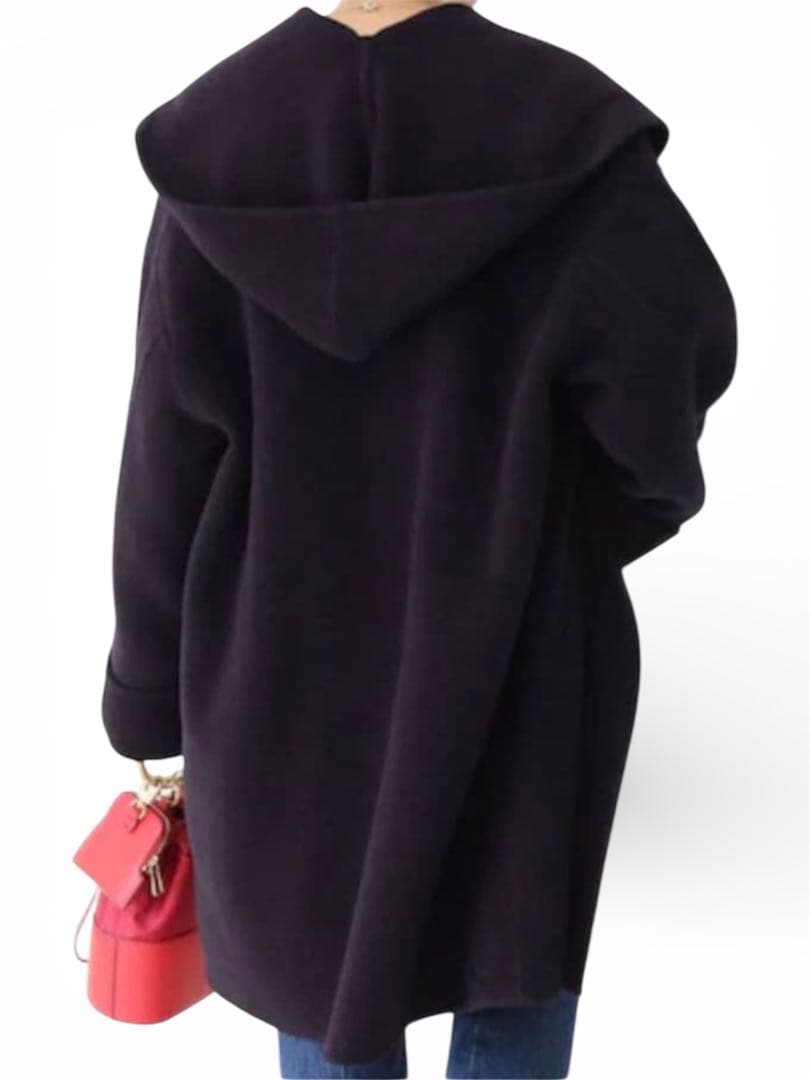 ✨Spick&Span ✨ダブルモッサ リバー フーディーコート　カシミヤ混