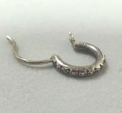 【超貴重】クロムハーツ HOOP TFL SML シルバー ピアス メンズ