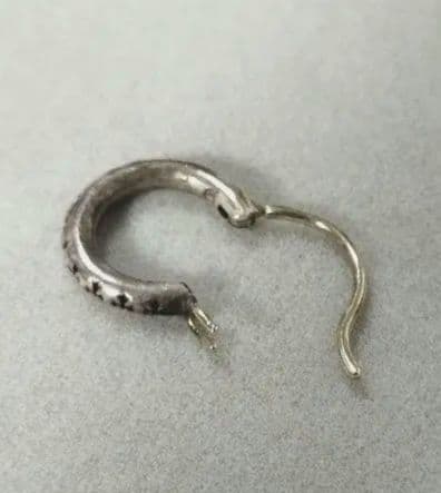 【超貴重】クロムハーツ HOOP TFL SML シルバー ピアス メンズ