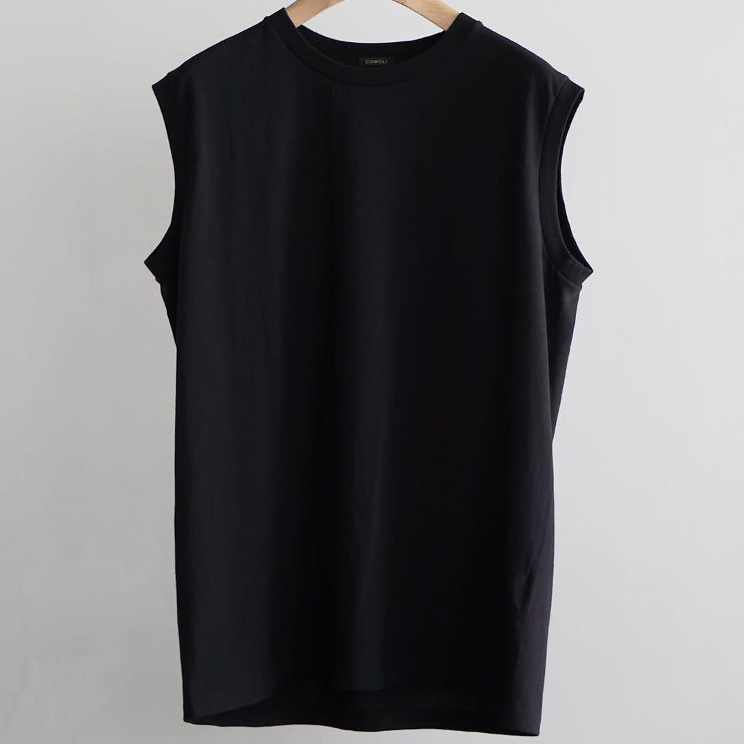 COMOLI 25SS コットンジャージーノースリーブ サイズ3