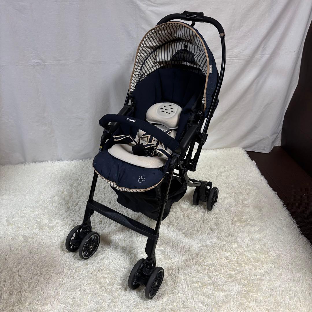 コンビ　ベビーカー　メチャカルハンディ　オート４キャス　HG　ミッキー