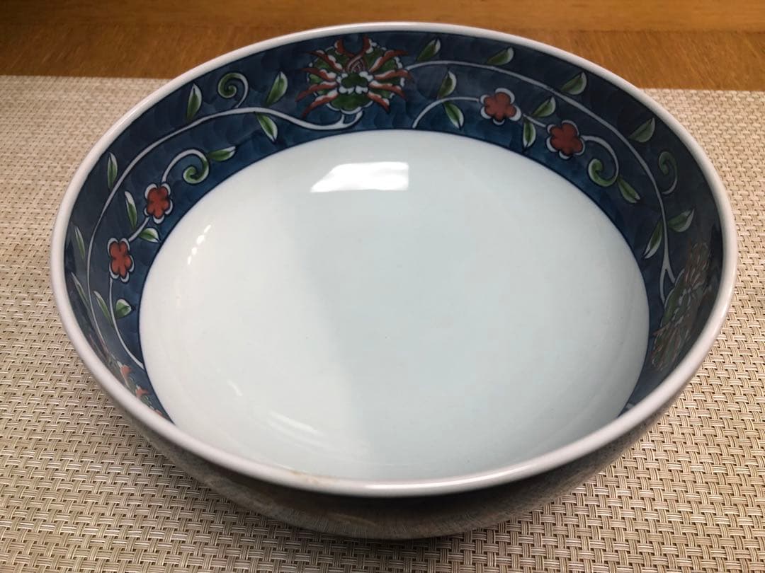 源右衛門　染錦唐草　大鉢