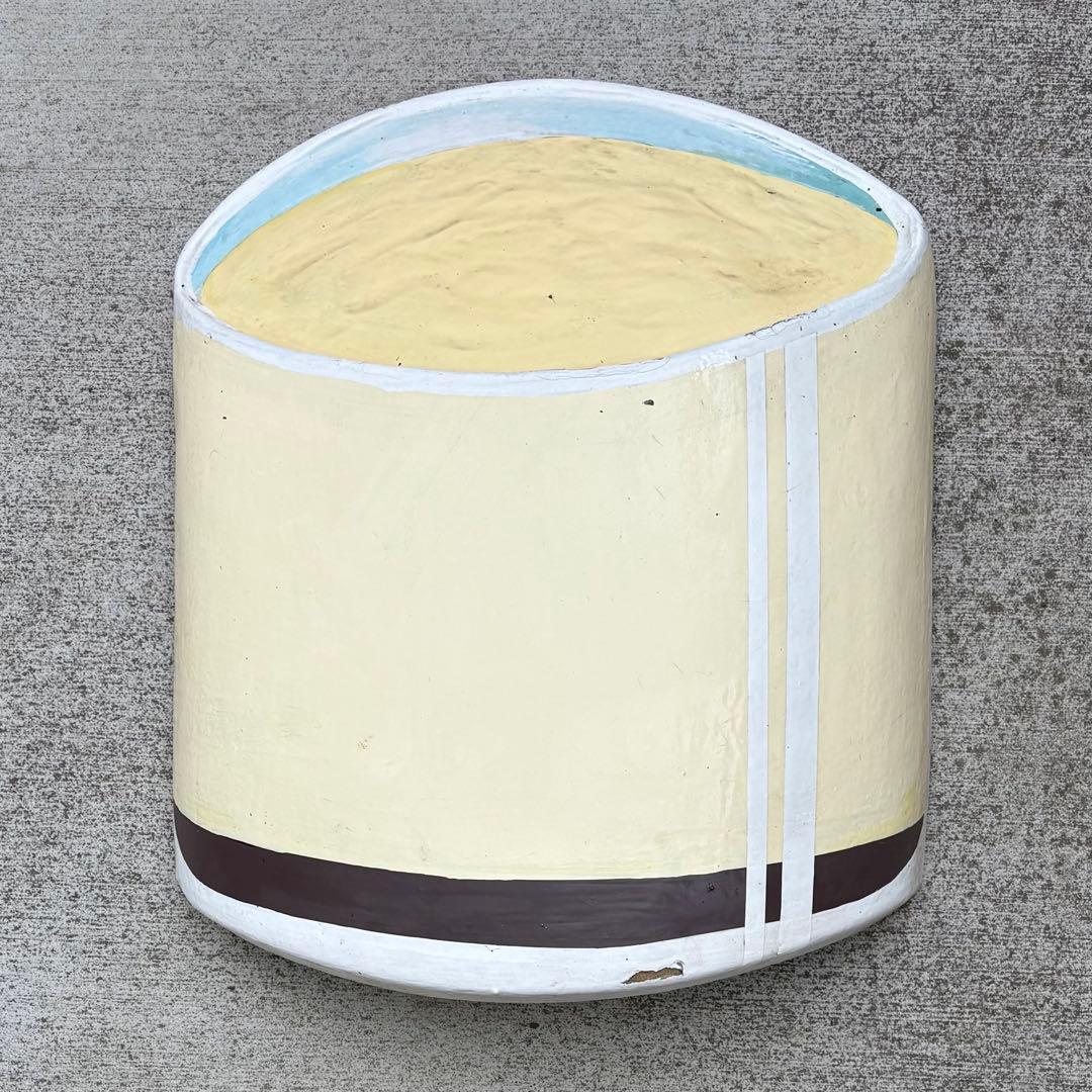 ケーキ屋　外壁　装飾品　オブジェ　オーナメント　プリン　カップ　特大