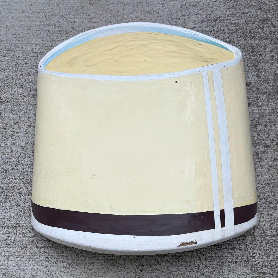 ケーキ屋　外壁　装飾品　オブジェ　オーナメント　プリン　カップ　特大