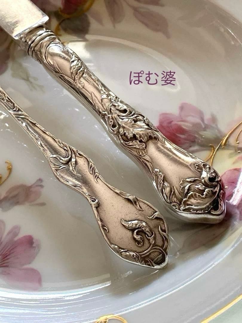 【リード＆バートン】純銀 スターリング／ナイフ＆フォーク／Les Cinq