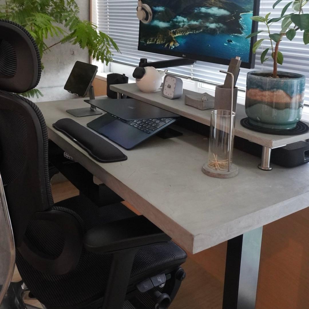 モールテックス昇降デスク コンクリカグ