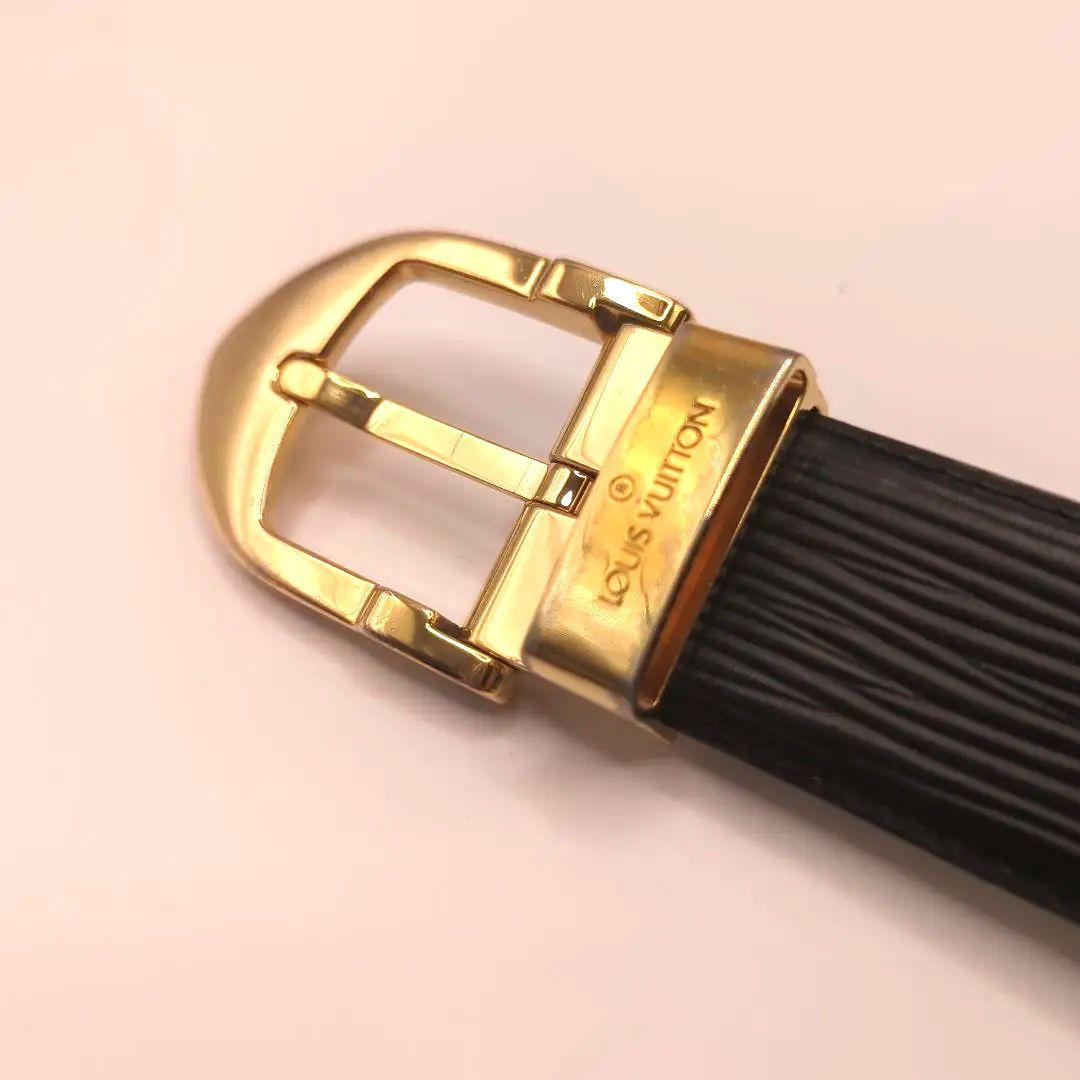 Louis Vuitton エピ ブラック ベルト ゴールド 即日発送