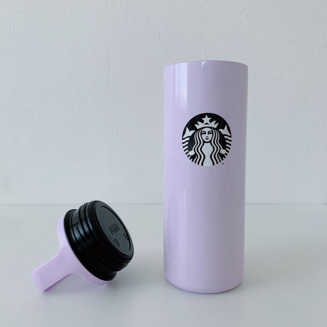 新品 スターバックス ハンドルリッドステンレスボトル パープル 水筒 ラベンダー