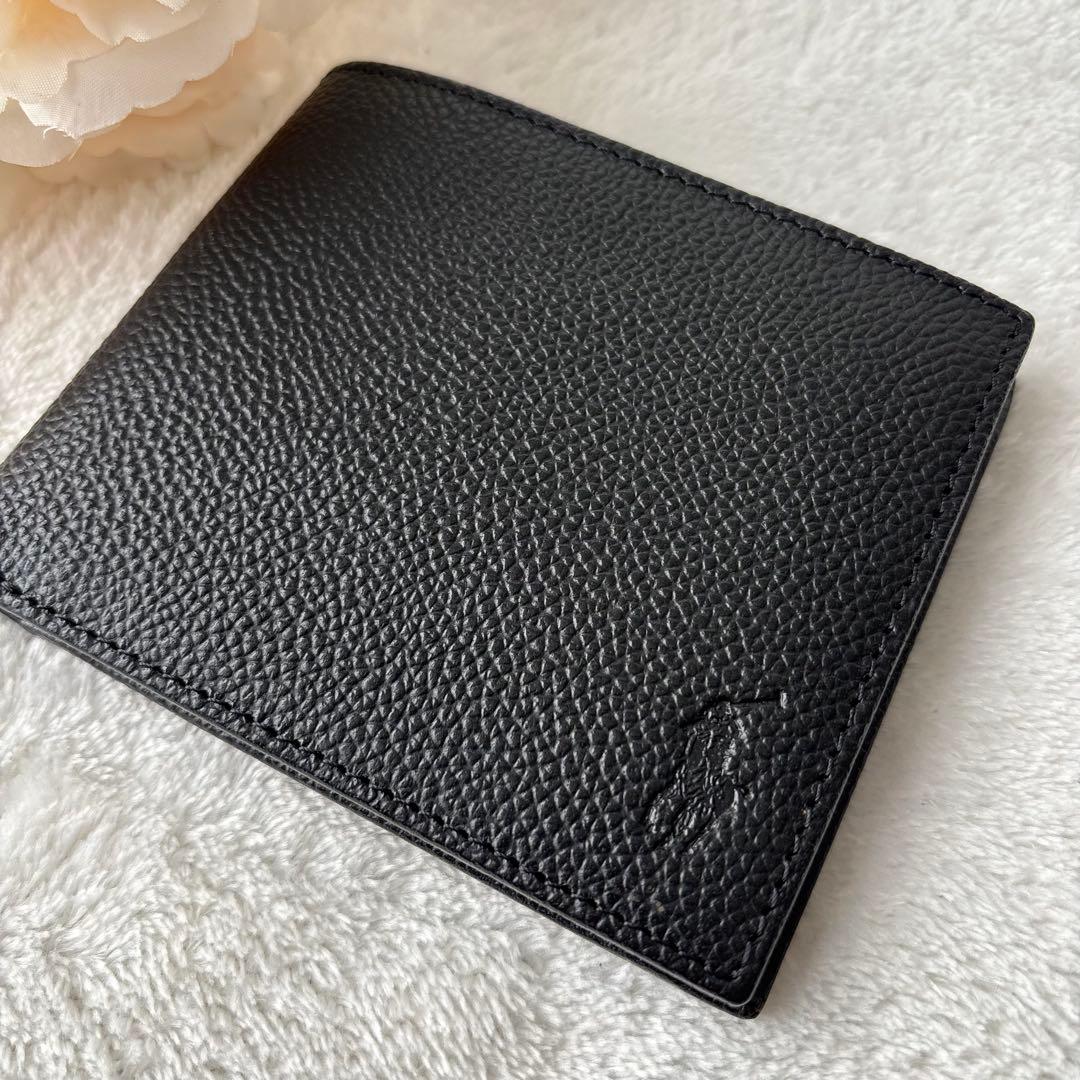 POLO RALPH LAUREN ポロラルフローレン 二つ折り財布 ブラック