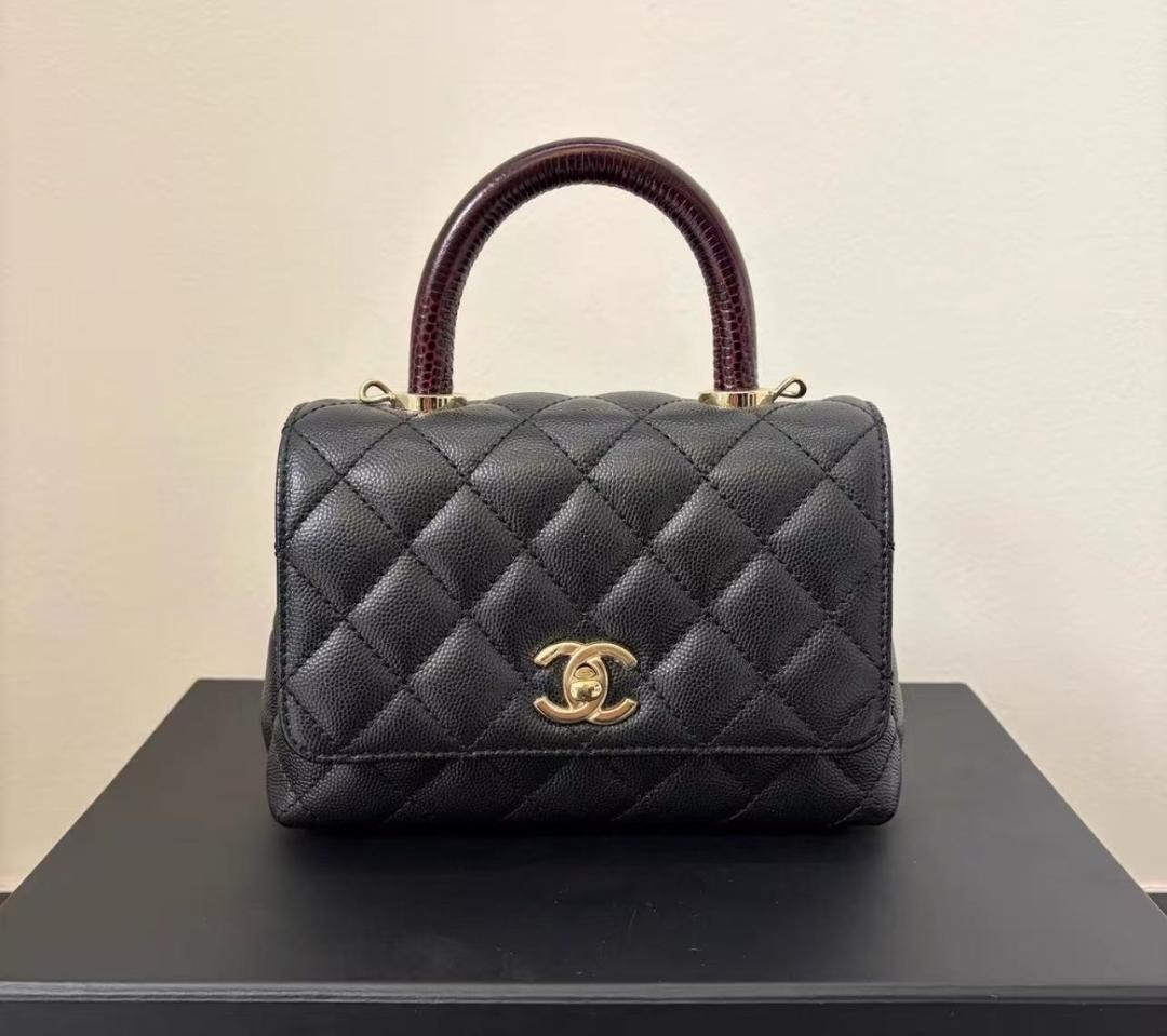 CHANEL マトラッセ ココハンドル トップハンドル ミニフラップバッグ..