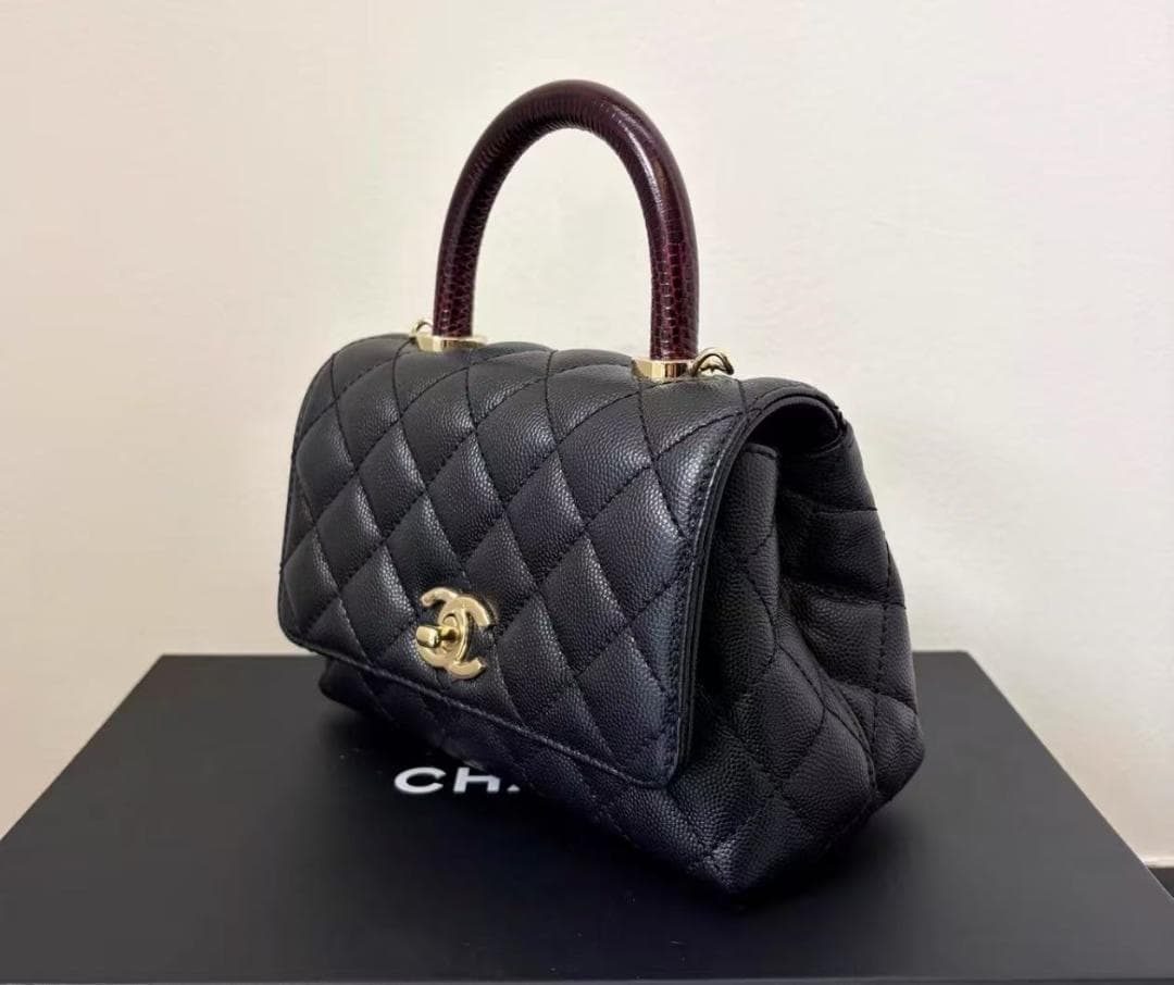 CHANEL マトラッセ ココハンドル トップハンドル ミニフラップバッグ..