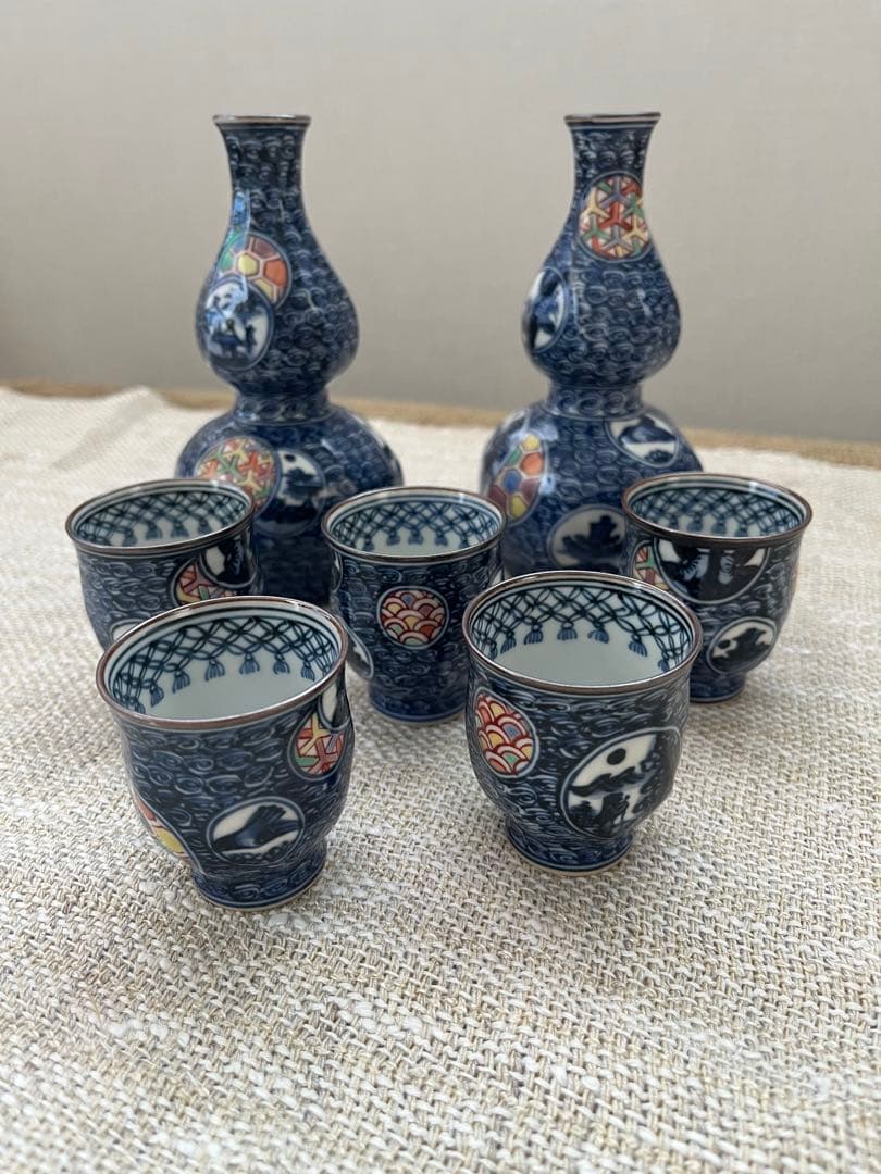 初代　山本壹楽　壹楽窯　酒器セット　京焼　清水焼 美品