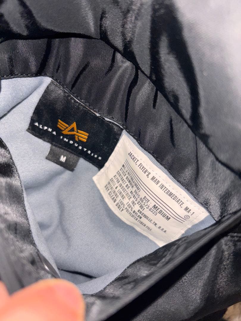 美品‼️ALPHA INDUSTRIES MA-1 フライトジャケット 現行モデル