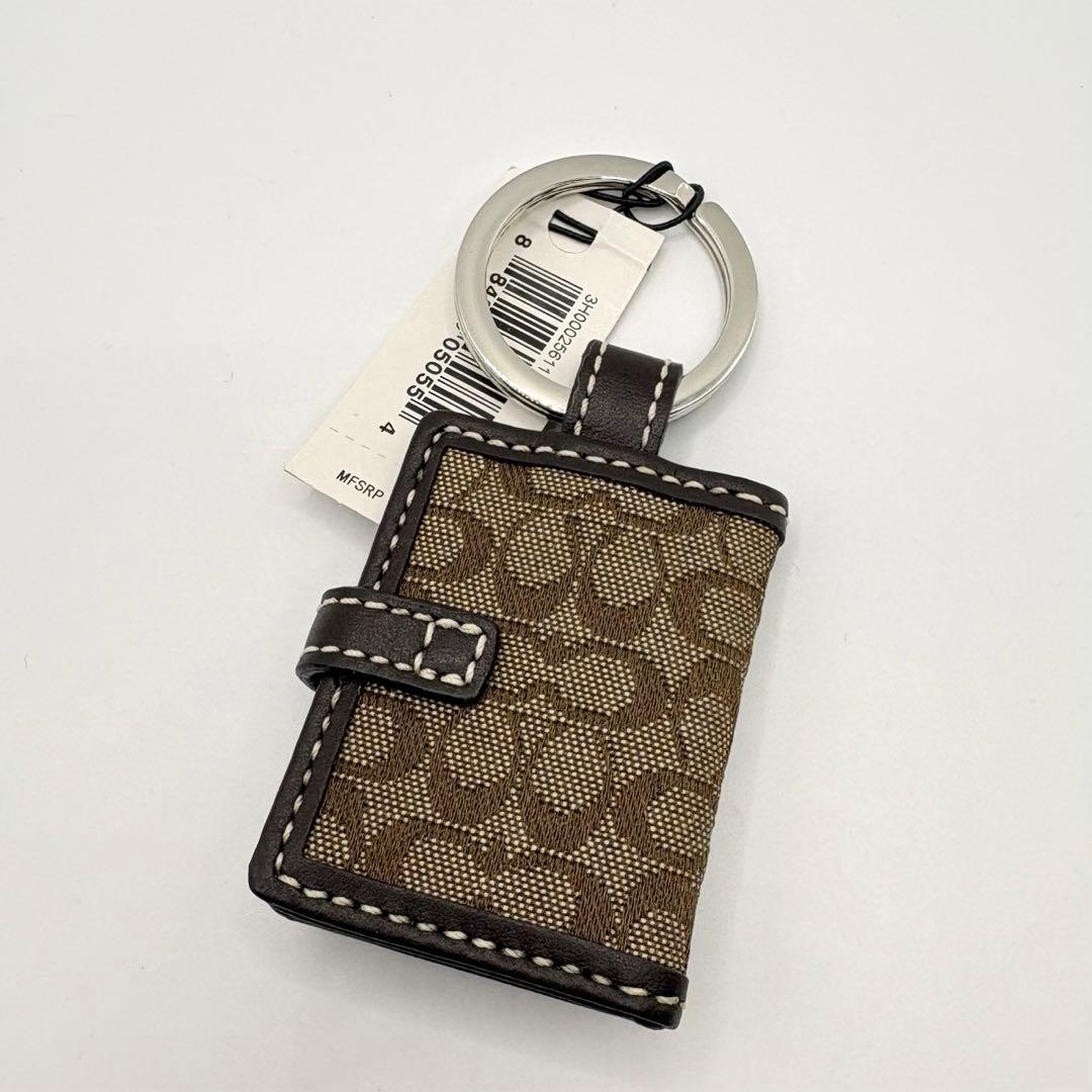 【未使用】COACH コーチ ミニ手帳型 フォトキーホルダー チャーム