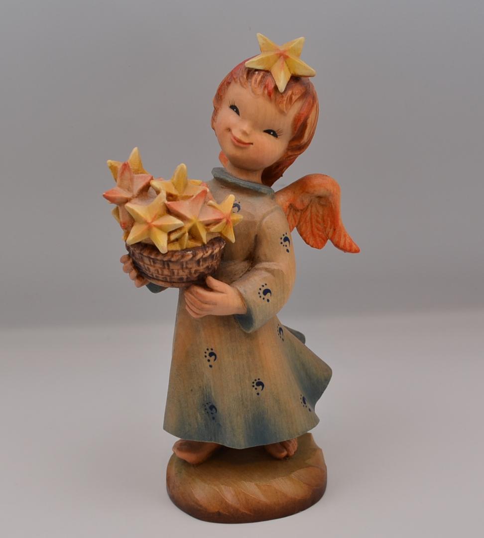 星を抱く天使　アンリ　ANRI　限定品　木彫り人形　イタリア　18ｃｍ