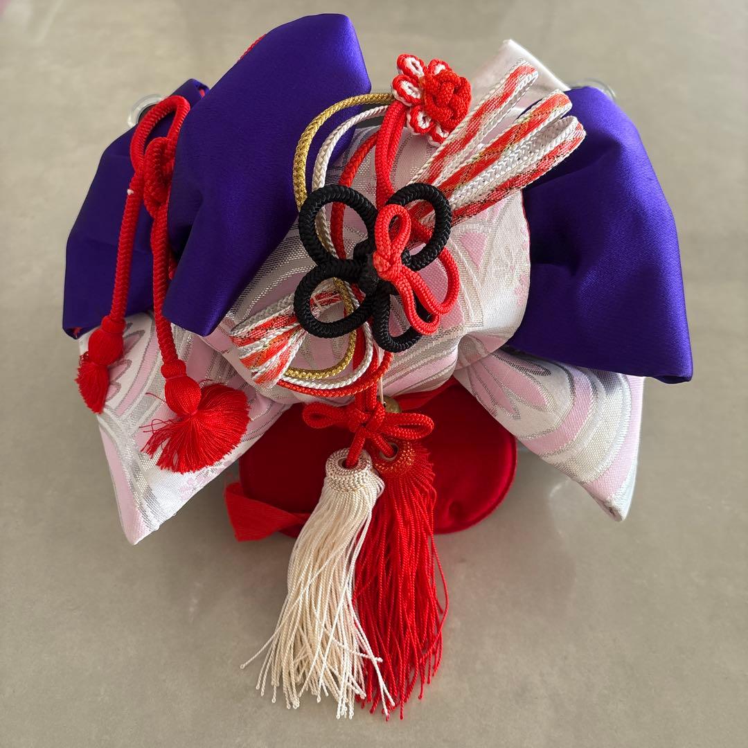 【５～７歳飾り帯】七五三 伝統的な和風飾り 紫