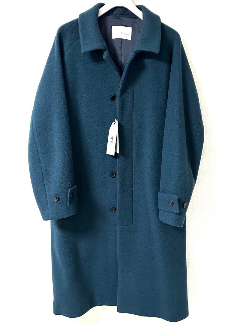 【新品タグ付】 A+ TOKYO 140S 撥水 メルトン バルカラーコート