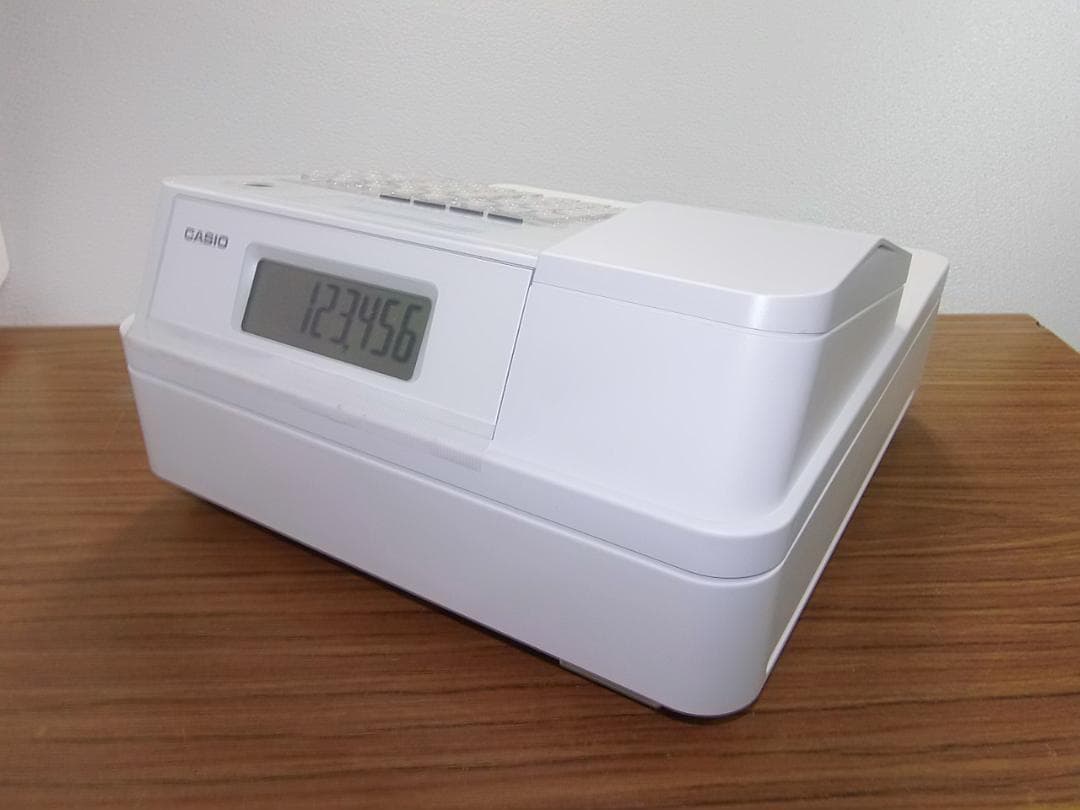 白ほぼ新品届いてすぐ使える設定無料カシオSR-S200レジスター04061222