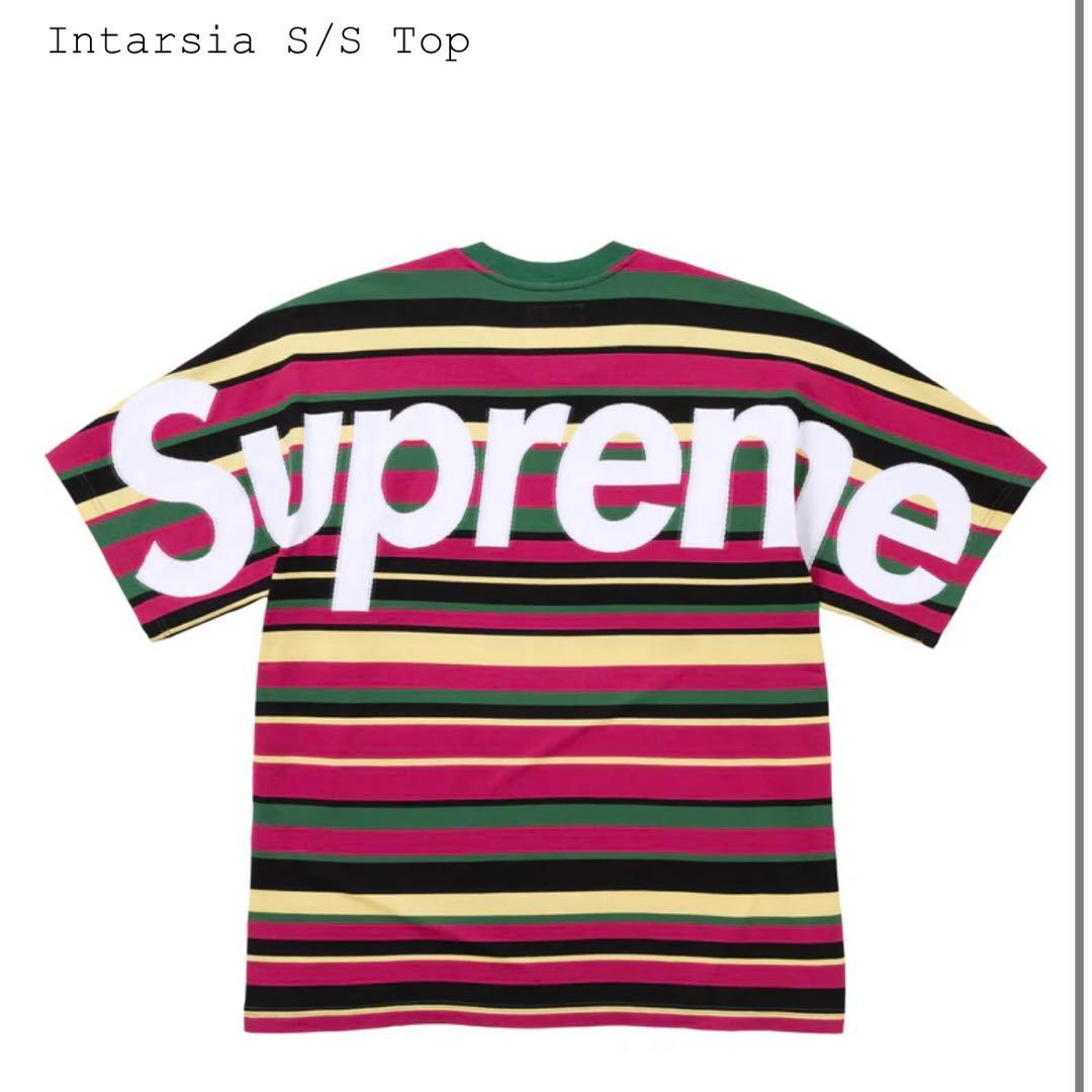トップス supreme Intarsia S/S Top box logo tee